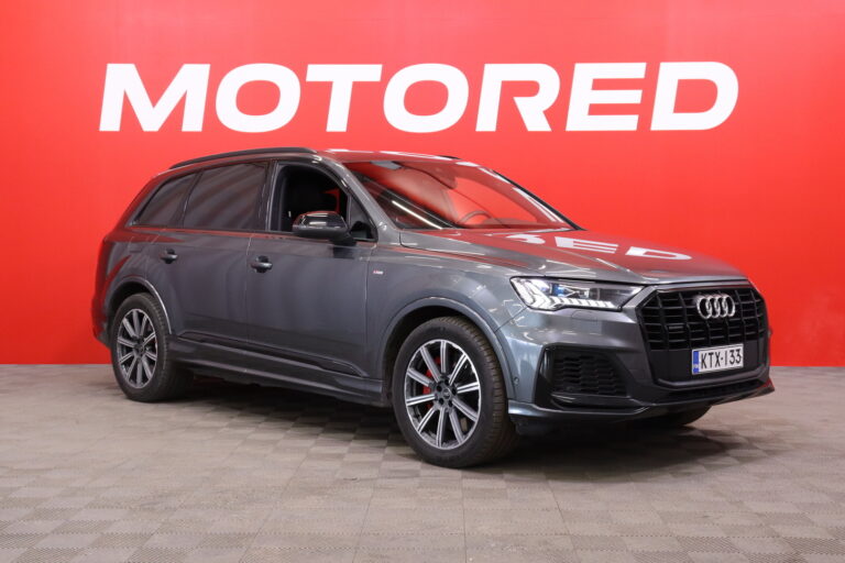 Audi - Q7 - Business S line 60 TFSI e quattro tiptronic. // / HD Matrix / Ilma-alusta / B&O / Vetokoukku / Digimittaristo / Akku vaihdettu! / Merkkihuollettu / SOH 97.2% - Maastoauto