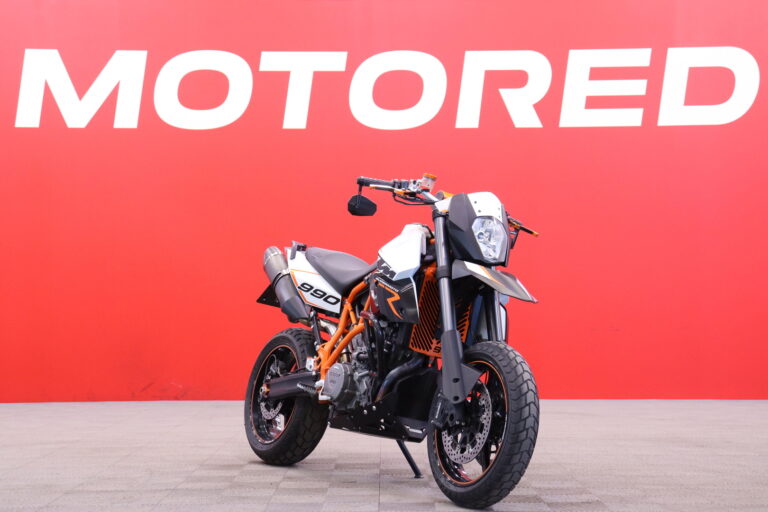 KTM - 990 - Supermoto R // Suomi-pyörä / Huoltokirja / ABS / Sliparit / Poskiraudat // - Moottoripyörä