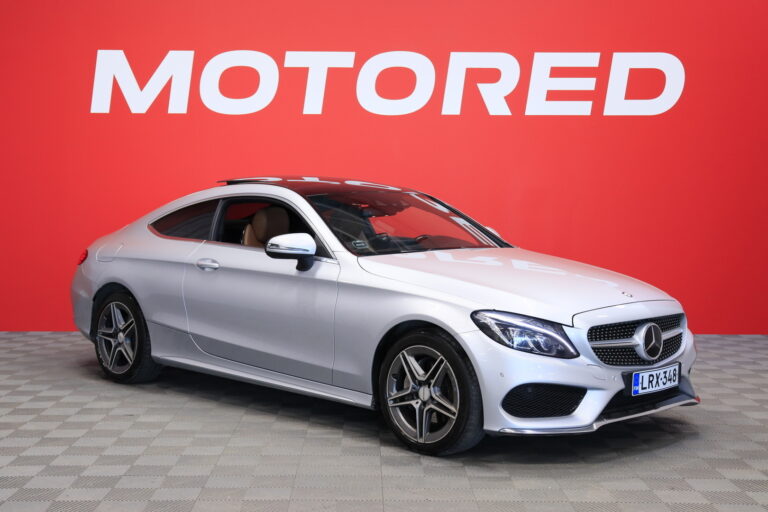 Mercedes-Benz - C - 220 d Coupé 4Matic A Business AMG // Webasto / Distronic+ / Burmester / Panorama / ILS / Blis / Ruskea nahkasisusta / - Coupe