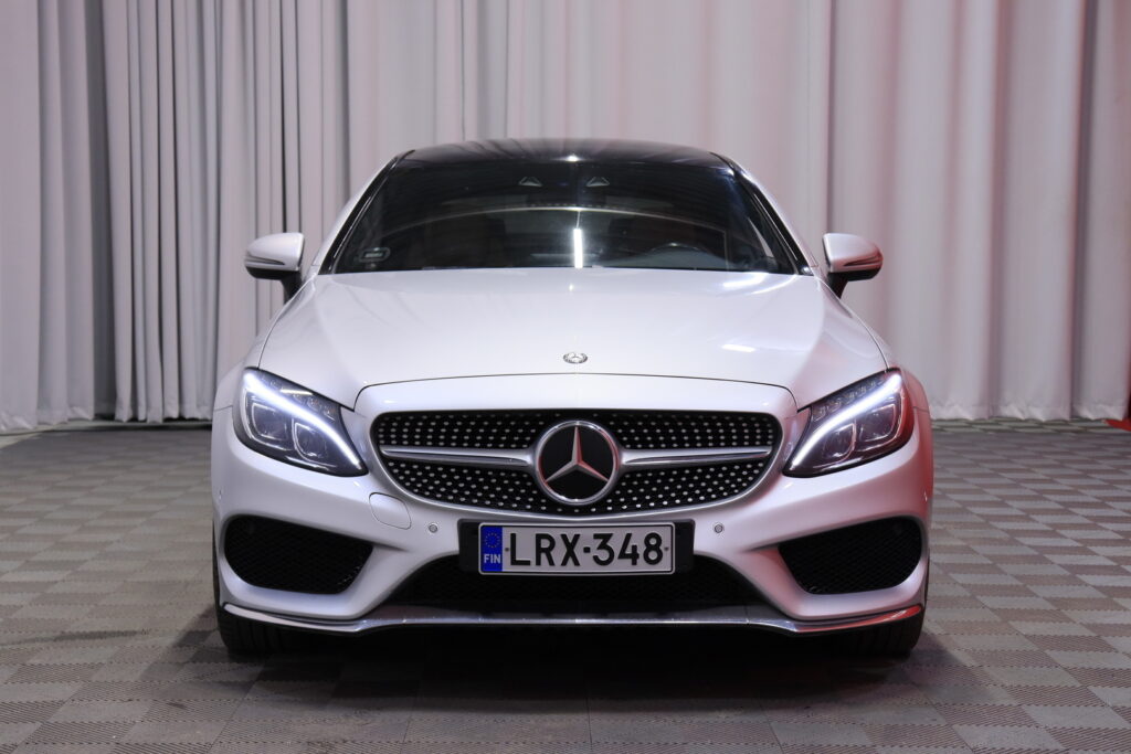Mercedes-Benz - C - 220 d Coupé 4Matic A Business AMG // Webasto / Distronic+ / Burmester / Panorama / ILS / Blis / Ruskea nahkasisusta / Mercedes-Benz - C - 220 d Coupé 4Matic A Business AMG // Webasto / Distronic+ / Burmester / Panorama / ILS / Blis / Ruskea nahkasisusta / - Coupe