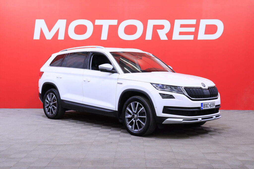 Skoda - Kodiaq - 2,0 TDI 190 4x4 Scout DSG Autom. // Jakopää tehty 11/2025 /  7-P / 1.om. Suomi auto / ACC / Webasto / Canton / Koukku // - Maastoauto