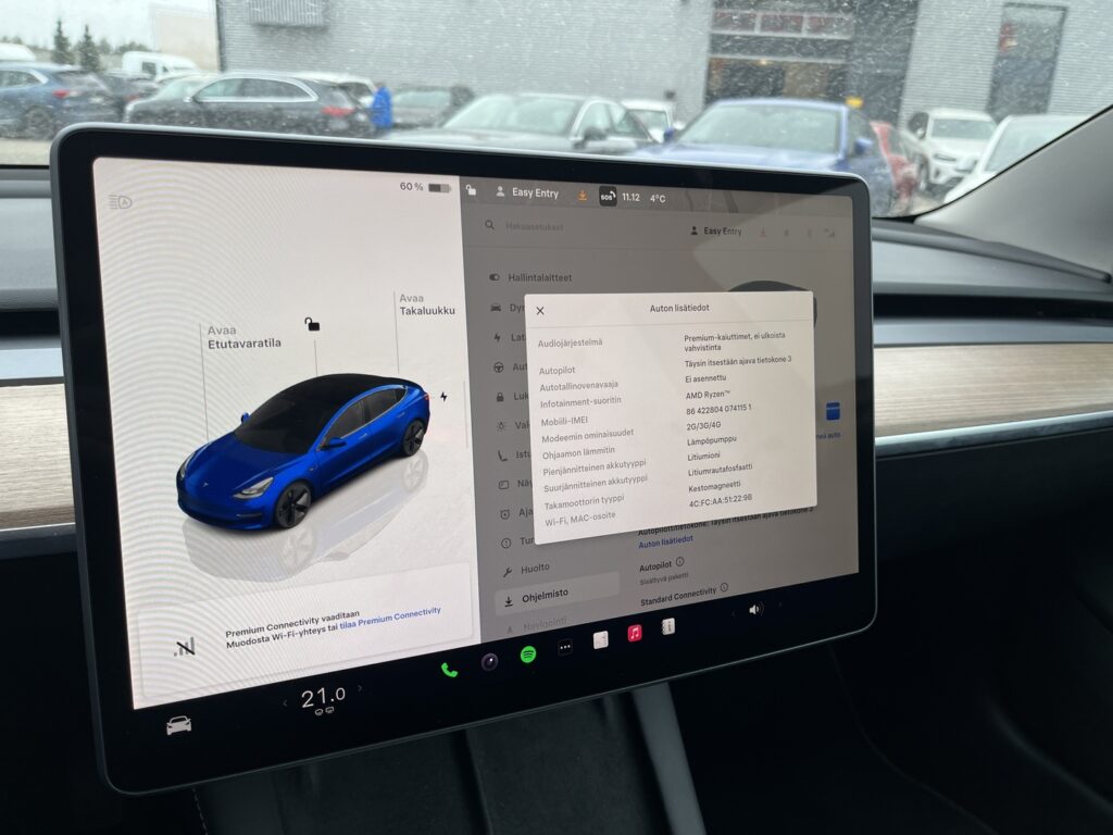 Tesla - Model 3 - RWD // 1.om Suomi-auto / AMD Ryzen / Vakionopeudensäädin (ACC) / Autopilot / Panorama / Tesla - Model 3 - RWD // 1.om Suomi-auto / AMD Ryzen / Vakionopeudensäädin (ACC) / Autopilot / Panorama / - Sedan