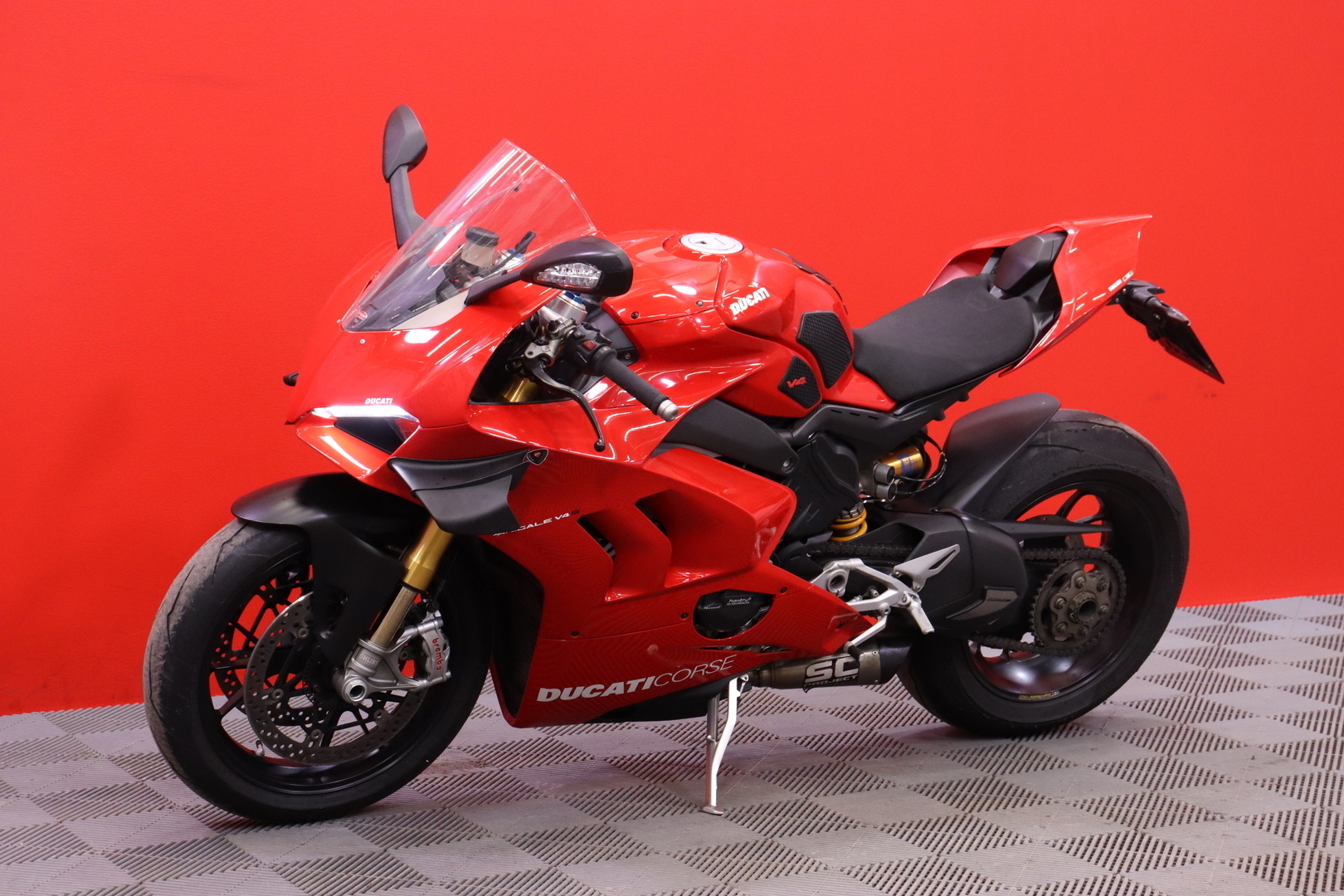 Ducati - PANIGALE V4 - S // Sähköalusta / Shifter / Putkisto! / Wheelie Control / Ajomodet / LED // - Moottoripyörä