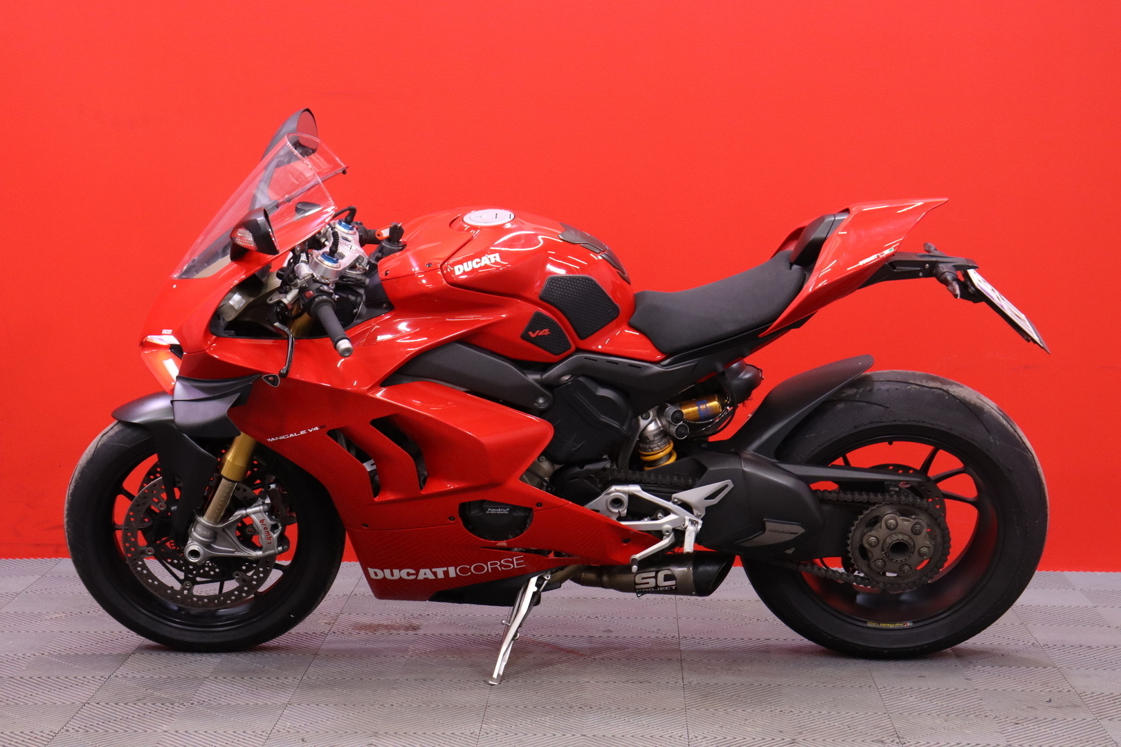 Ducati - PANIGALE V4 - S // Sähköalusta / Shifter / Putkisto! / Wheelie Control / Ajomodet / LED // - Moottoripyörä