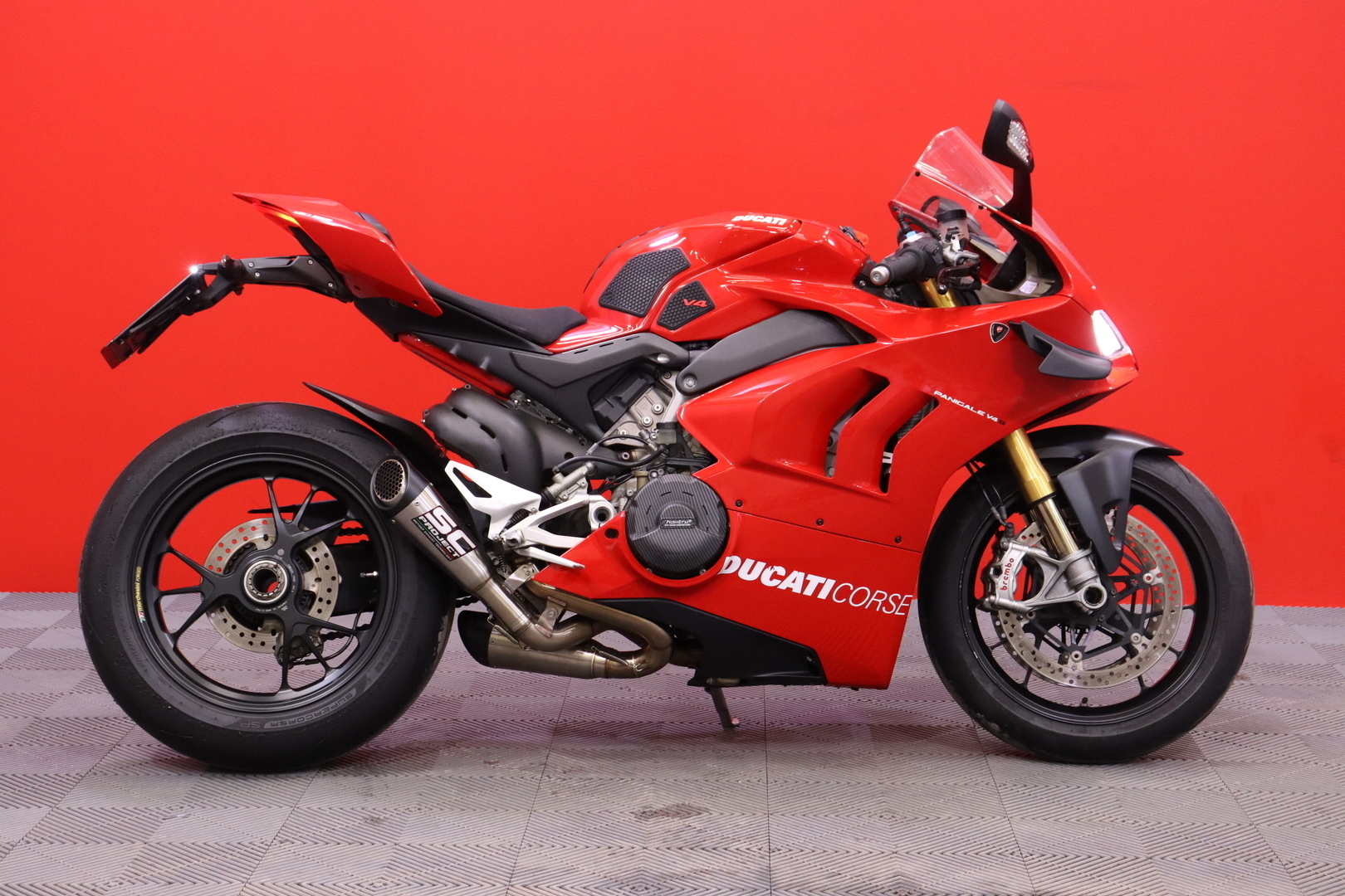 Ducati - PANIGALE V4 - S // Sähköalusta / Shifter / Putkisto! / Wheelie Control / Ajomodet / LED // - Moottoripyörä