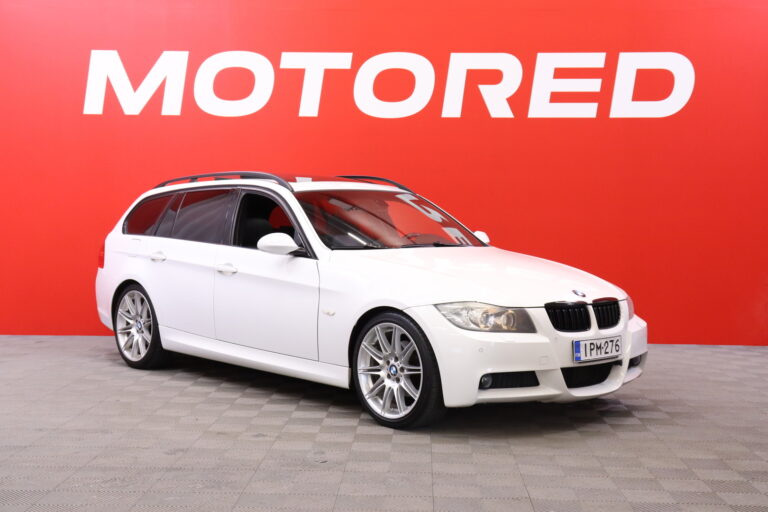 BMW - 320 - E91 Touring Business // M-sport / Panorama / Nahkasisusta / Vakkari / Nahkaverhoilu / Lohko + sisähaara // - Farmari