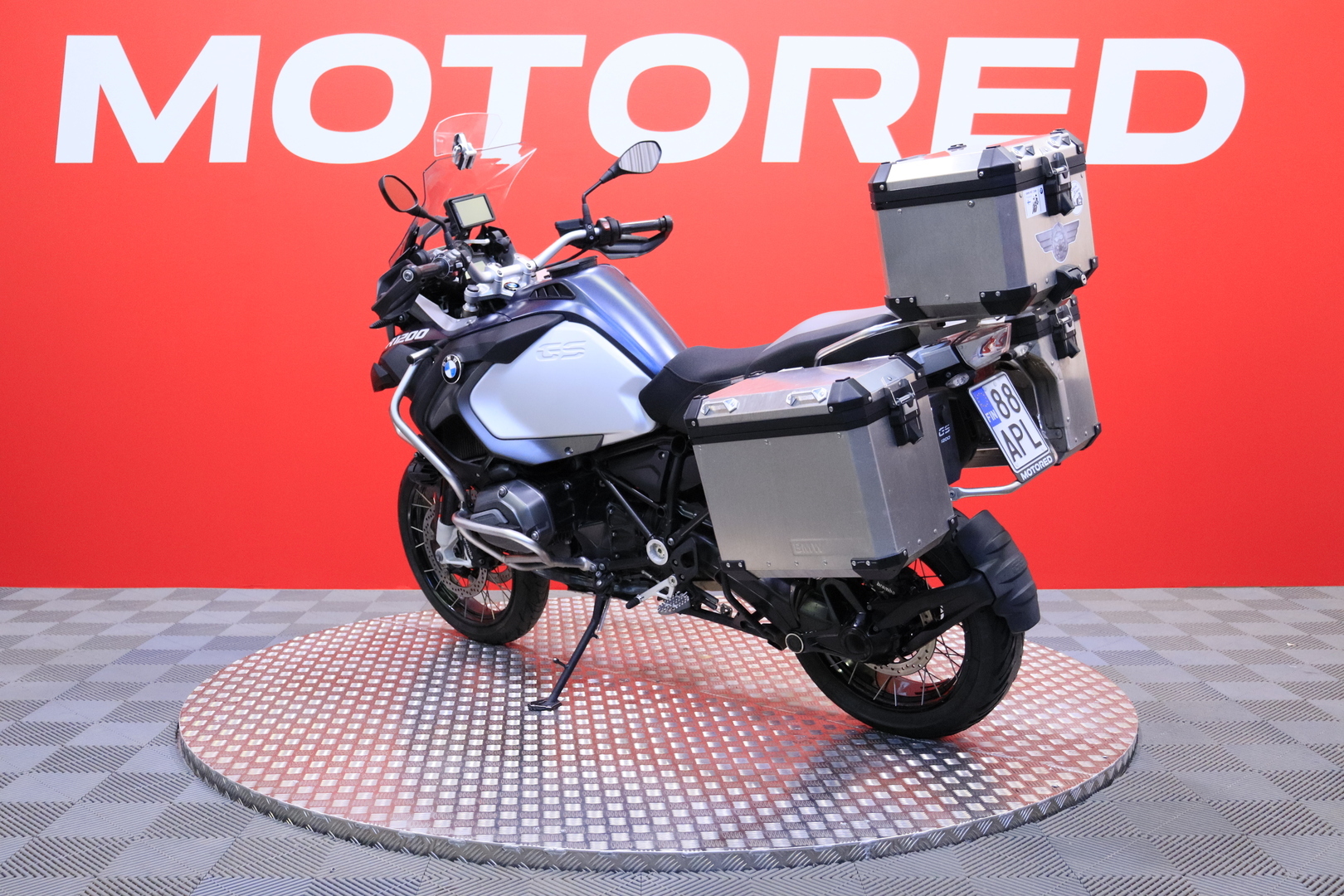 BMW - R - 1200GS Adventure // Dynamic ESA / Huoltokirja / 3x laukut / Navi / Keyless // - Moottoripyörä
