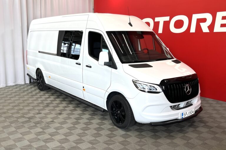 Mercedes-Benz - Sprinter - 319CDI RWD-3,5/43 KB pitkä A3 Jatko-ohjaamo // sis. ALV / LED-ajovalot / V6 / Ilmawebasto / P-Kamera / - Pakettiauto