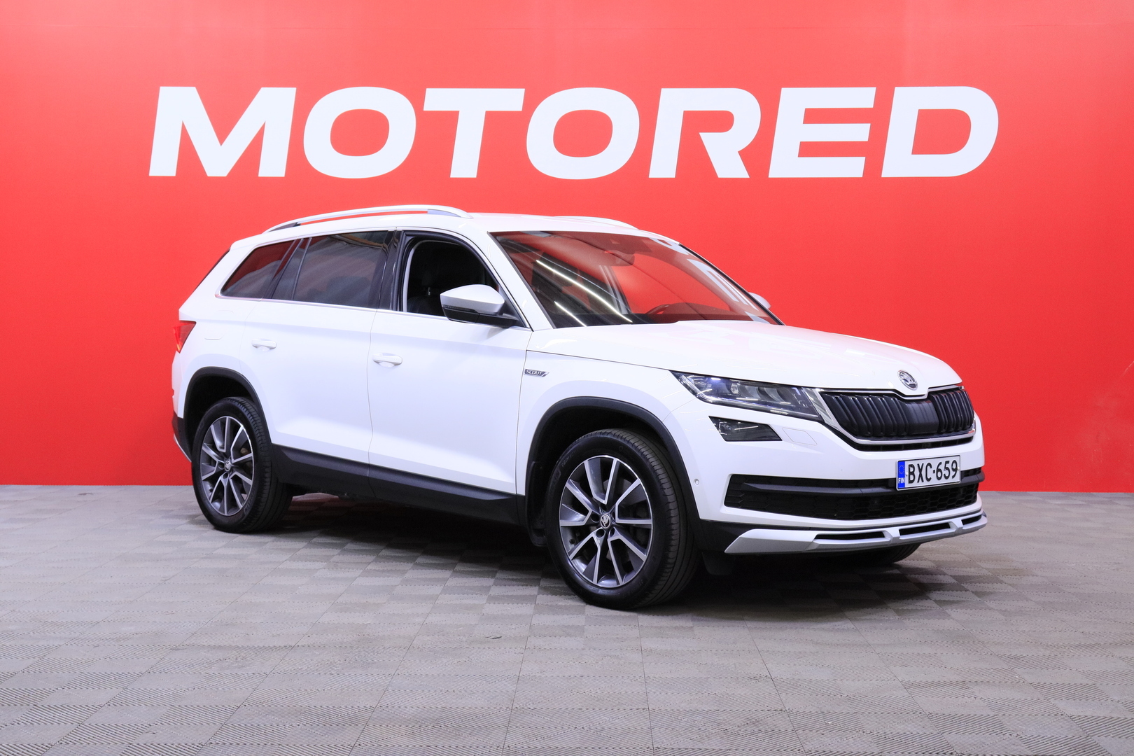 Skoda - Kodiaq - 2,0 TDI 190 4x4 Scout DSG Autom. // Jakopää tehty 11/2025 / 7-P / 1.om. Suomi auto / ACC / Webasto / Canton / Koukku // - Maastoauto