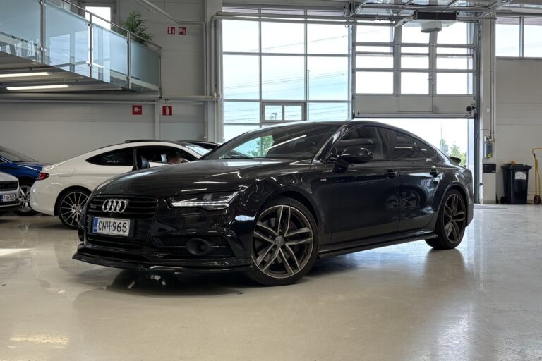 Audi - A7 - V6 BiTurbo 235kW S-line **Ilma-alusta / MMI Plus / HUD / Adapt. vakkari / Matrix LED / Keyless / Lisälämmitin** - Viistoperä