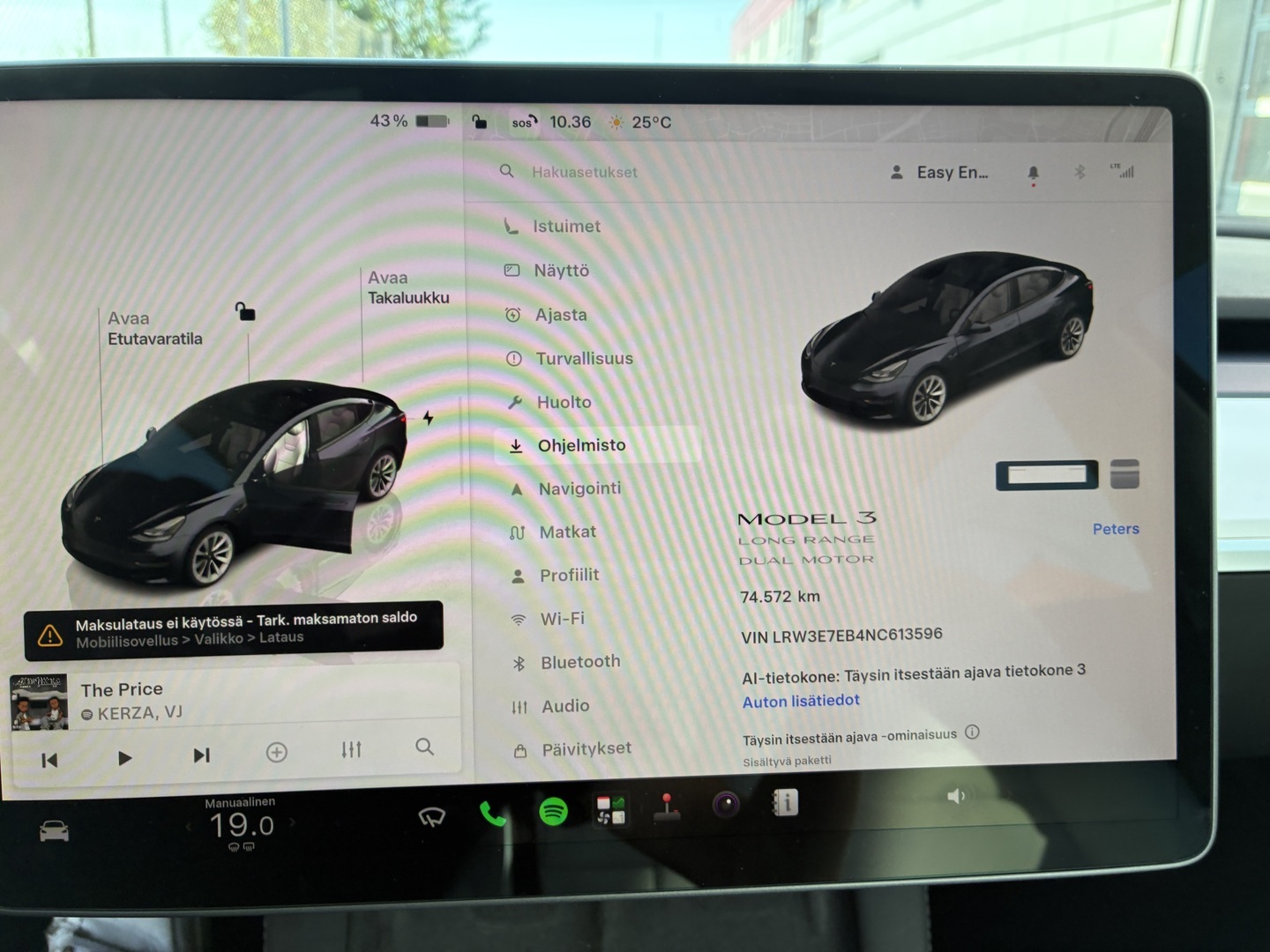 Tesla - Model 3 - Long Range - Sedan