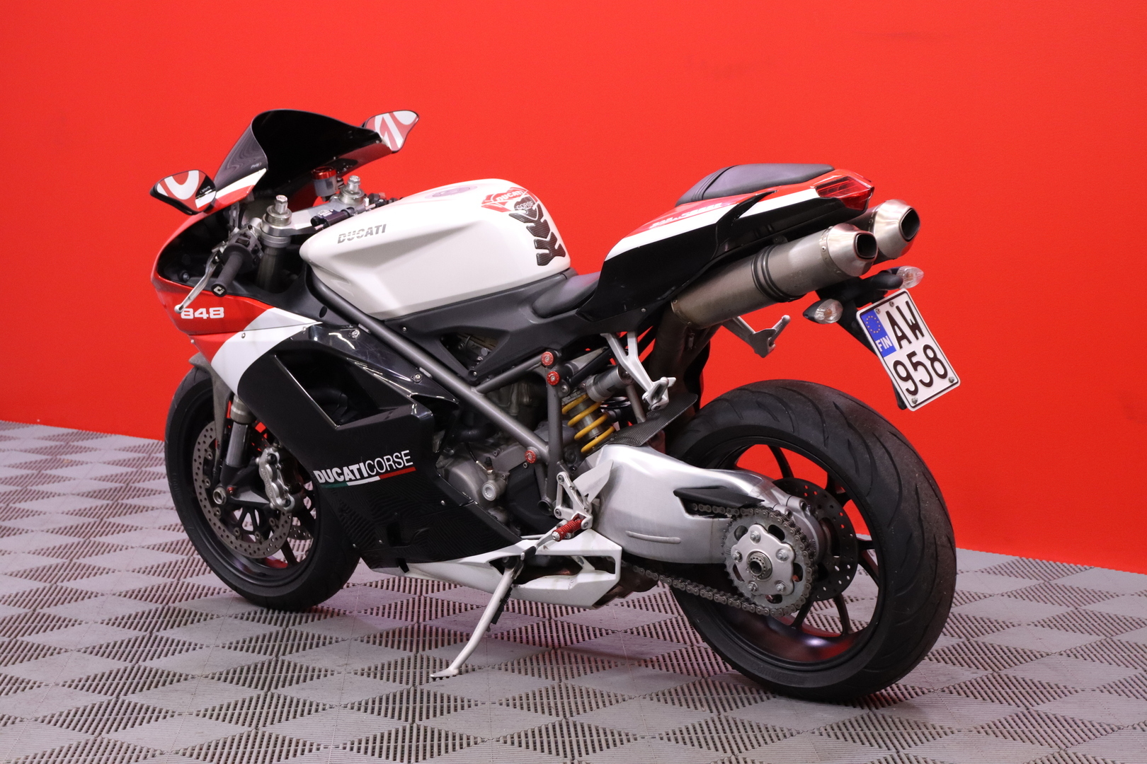 Ducati - 848 - // Suomi-Pyörä / Ohjausiskari / Nopea kotiintoimitus! // - Moottoripyörä