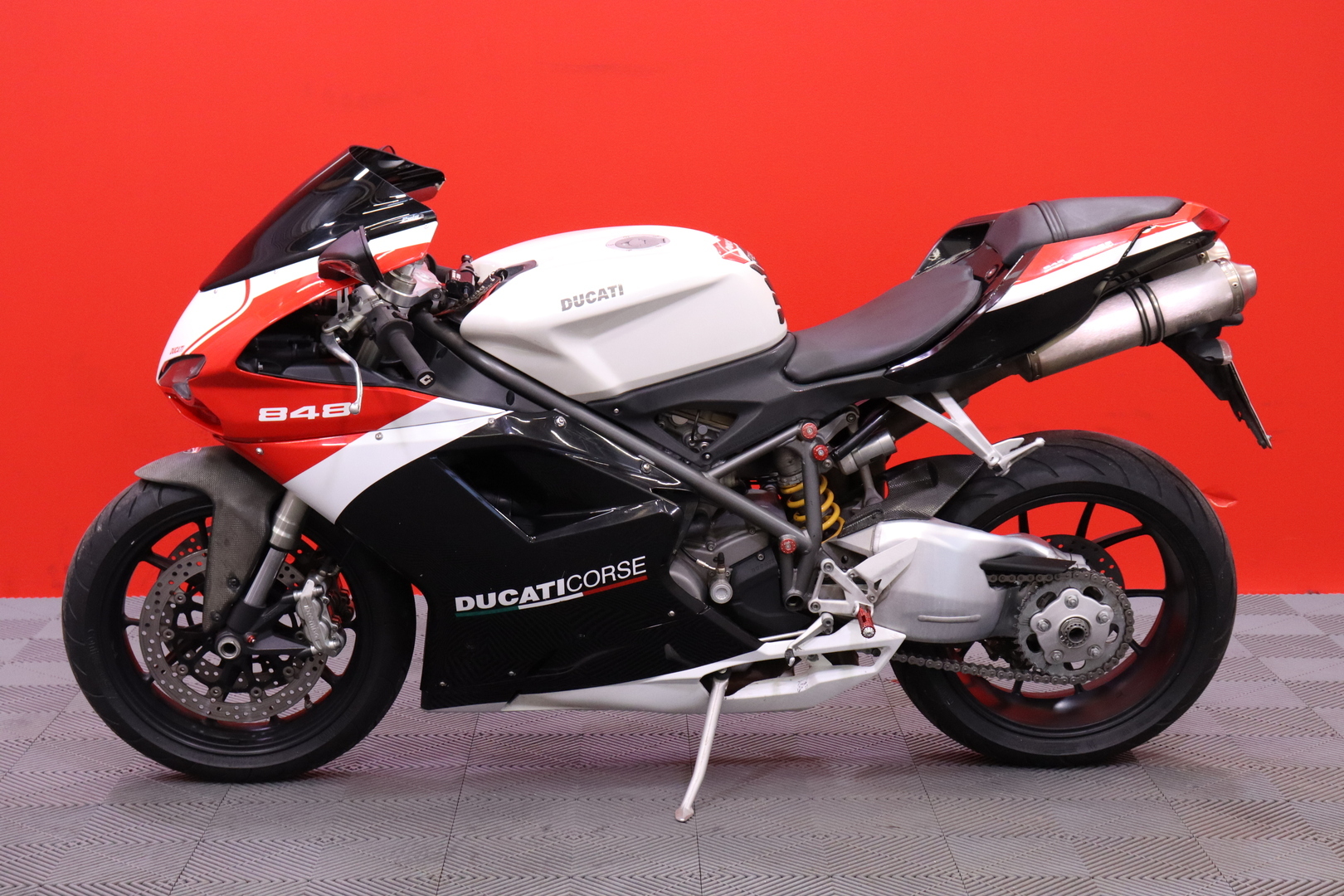 Ducati - 848 - // Suomi-Pyörä / Ohjausiskari / Nopea kotiintoimitus! // - Moottoripyörä