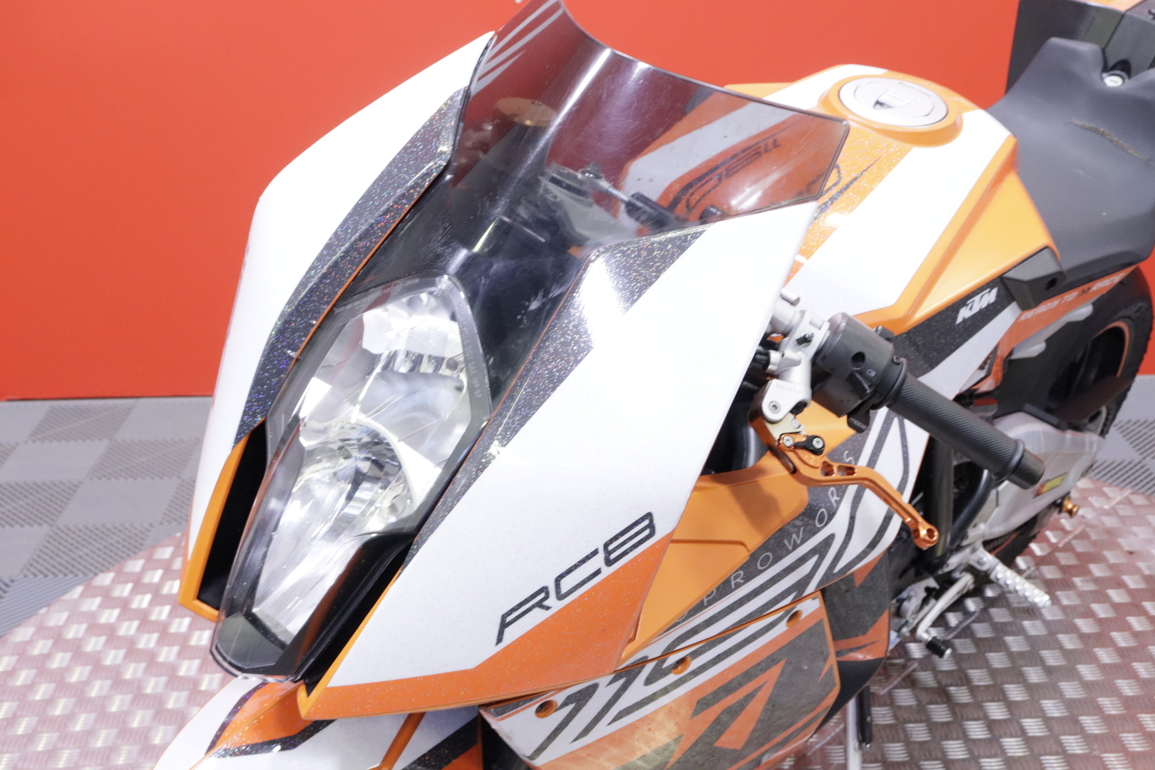 KTM - RC - 8 // Suomipyörä / Akrapovic / Säädettävät kahvat // - Moottoripyörä